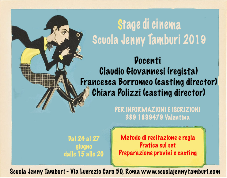 Scuola Jenny Tamburi: stage estivo con Claudio Giovannesi. Aperte le iscrizioni